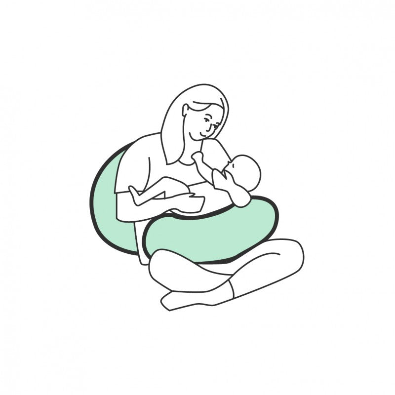Coussin de grossesse “C” Dreamcatcher blanc