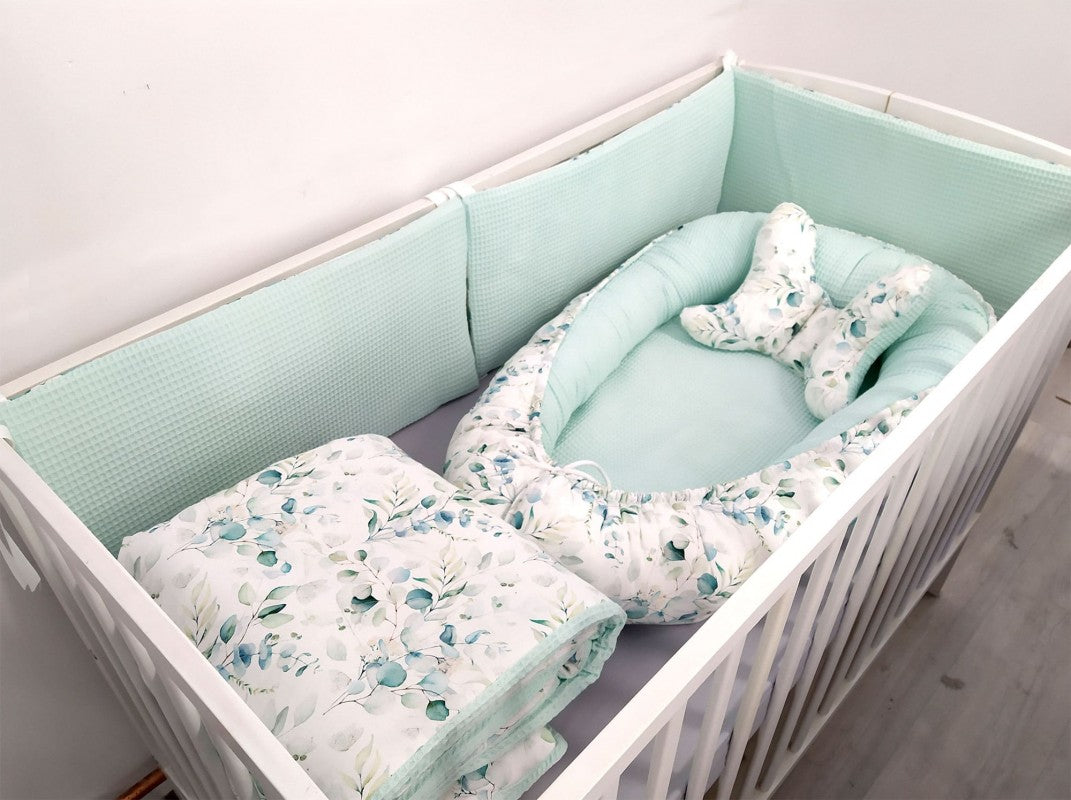 Ensemble de literie premium pour lit de bébé 5 pièces Eucalyptus