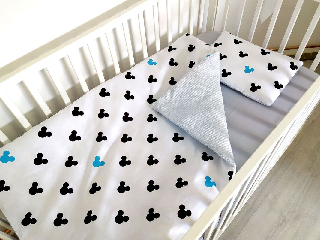 Ensemble de literie premium pour lit de bébé 5 pièces Mouse