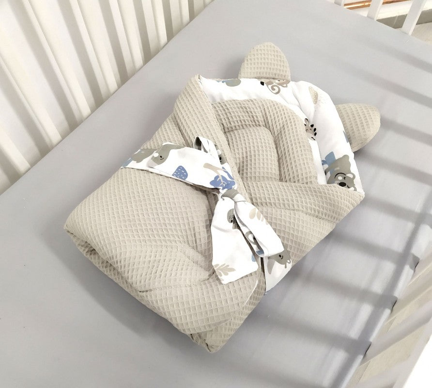 Ensemble de literie Premium pour lit de bébé 6 pièces Safari